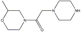 1-(2-methylmorpholin-4-yl)-2-(piperazin-1-yl)ethan-1-one Struktur