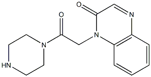 1-(2-oxo-2-piperazin-1-ylethyl)quinoxalin-2(1H)-one Struktur