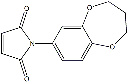 1-(3,4-dihydro-2H-1,5-benzodioxepin-7-yl)-2,5-dihydro-1H-pyrrole-2,5-dione Struktur