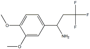 1-(3,4-dimethoxyphenyl)-3,3,3-trifluoropropan-1-amine Struktur