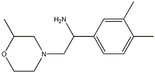 1-(3,4-dimethylphenyl)-2-(2-methylmorpholin-4-yl)ethan-1-amine Struktur