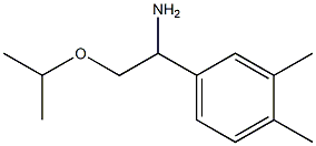 1-(3,4-dimethylphenyl)-2-(propan-2-yloxy)ethan-1-amine Struktur