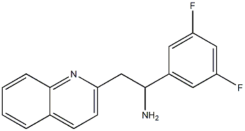 1-(3,5-difluorophenyl)-2-(quinolin-2-yl)ethan-1-amine Struktur