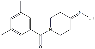 1-(3,5-dimethylbenzoyl)piperidin-4-one oxime Struktur