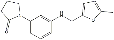 1-(3-{[(5-methylfuran-2-yl)methyl]amino}phenyl)pyrrolidin-2-one Struktur