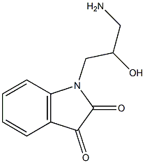 1-(3-amino-2-hydroxypropyl)-1H-indole-2,3-dione Struktur