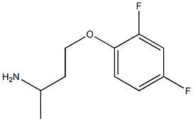 1-(3-aminobutoxy)-2,4-difluorobenzene Struktur