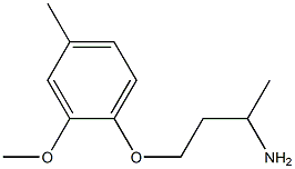 1-(3-aminobutoxy)-2-methoxy-4-methylbenzene Struktur