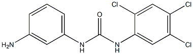 1-(3-aminophenyl)-3-(2,4,5-trichlorophenyl)urea Struktur