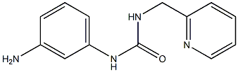 1-(3-aminophenyl)-3-(pyridin-2-ylmethyl)urea Struktur