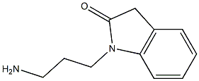 1-(3-aminopropyl)-2,3-dihydro-1H-indol-2-one Struktur