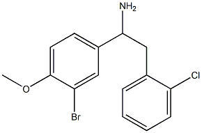 1-(3-bromo-4-methoxyphenyl)-2-(2-chlorophenyl)ethan-1-amine Struktur