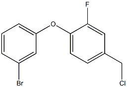 1-(3-bromophenoxy)-4-(chloromethyl)-2-fluorobenzene Struktur