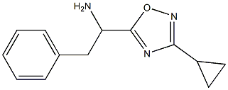 1-(3-cyclopropyl-1,2,4-oxadiazol-5-yl)-2-phenylethan-1-amine Struktur