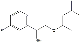 1-(3-fluorophenyl)-2-[(4-methylpentan-2-yl)oxy]ethan-1-amine Struktur