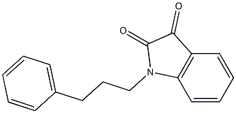 1-(3-phenylpropyl)-2,3-dihydro-1H-indole-2,3-dione Struktur