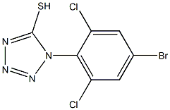 1-(4-bromo-2,6-dichlorophenyl)-1H-1,2,3,4-tetrazole-5-thiol Struktur