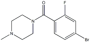 1-(4-bromo-2-fluorobenzoyl)-4-methylpiperazine Struktur