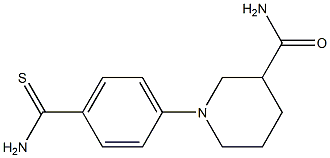 1-(4-carbamothioylphenyl)piperidine-3-carboxamide Struktur