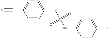 1-(4-cyanophenyl)-N-(4-iodophenyl)methanesulfonamide Struktur