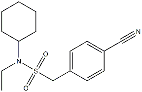 1-(4-cyanophenyl)-N-cyclohexyl-N-ethylmethanesulfonamide Struktur