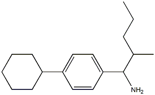 1-(4-cyclohexylphenyl)-2-methylpentan-1-amine Struktur