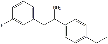 1-(4-ethylphenyl)-2-(3-fluorophenyl)ethan-1-amine Struktur