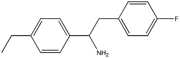 1-(4-ethylphenyl)-2-(4-fluorophenyl)ethan-1-amine Struktur