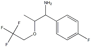 1-(4-fluorophenyl)-2-(2,2,2-trifluoroethoxy)propan-1-amine Struktur