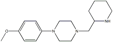 1-(4-methoxyphenyl)-4-(piperidin-2-ylmethyl)piperazine Struktur