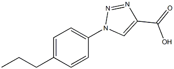 1-(4-propylphenyl)-1H-1,2,3-triazole-4-carboxylic acid Struktur