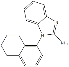 1-(5,6,7,8-tetrahydronaphthalen-1-yl)-1H-1,3-benzodiazol-2-amine Struktur