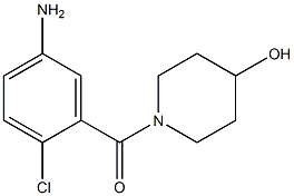 1-(5-amino-2-chlorobenzoyl)piperidin-4-ol Struktur