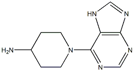 1-(7H-purin-6-yl)piperidin-4-amine Struktur