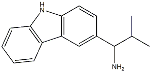 1-(9H-carbazol-3-yl)-2-methylpropan-1-amine Struktur