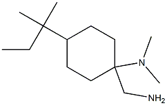 1-(aminomethyl)-N,N-dimethyl-4-(2-methylbutan-2-yl)cyclohexan-1-amine Struktur