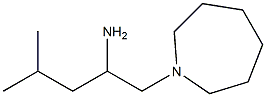 1-(azepan-1-yl)-4-methylpentan-2-amine Struktur