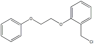 1-(chloromethyl)-2-(2-phenoxyethoxy)benzene Struktur