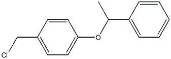 1-(chloromethyl)-4-(1-phenylethoxy)benzene Struktur