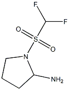 1-(difluoromethane)sulfonylpyrrolidin-2-amine Struktur