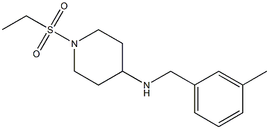 1-(ethanesulfonyl)-N-[(3-methylphenyl)methyl]piperidin-4-amine Struktur