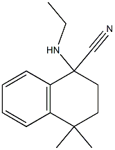 1-(ethylamino)-4,4-dimethyl-1,2,3,4-tetrahydronaphthalene-1-carbonitrile Struktur