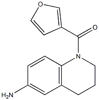 1-(furan-3-ylcarbonyl)-1,2,3,4-tetrahydroquinolin-6-amine Struktur