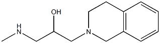 1-(methylamino)-3-(1,2,3,4-tetrahydroisoquinolin-2-yl)propan-2-ol Struktur