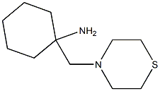 1-(thiomorpholin-4-ylmethyl)cyclohexan-1-amine Struktur