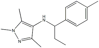 1,3,5-trimethyl-N-[1-(4-methylphenyl)propyl]-1H-pyrazol-4-amine Struktur