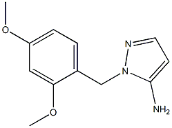 1-[(2,4-dimethoxyphenyl)methyl]-1H-pyrazol-5-amine Struktur