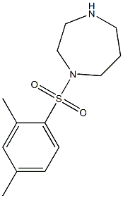 1-[(2,4-dimethylbenzene)sulfonyl]-1,4-diazepane Struktur