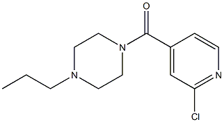 1-[(2-chloropyridin-4-yl)carbonyl]-4-propylpiperazine Struktur