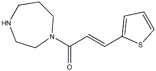 1-[(2E)-3-thien-2-ylprop-2-enoyl]-1,4-diazepane Struktur